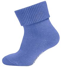 Melton Babysokken - Mat Blauw