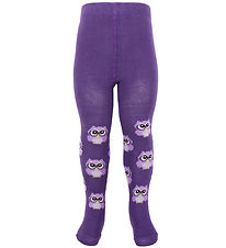 Collants Fuzzies - Violet av. Chouette