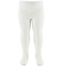 Collants Fuzzies - Laine/Coton - Blanc Laiteux