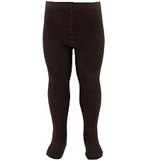 Collants Fuzzies - Laine/Coton - Marron