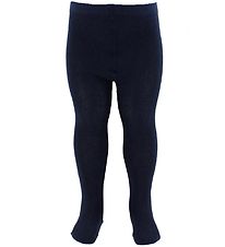 Collants Fuzzies - Laine/Coton - Bleu Marine