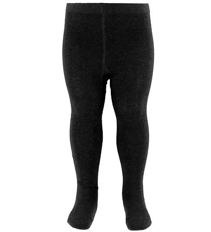 Collants Fuzzies - Laine/Coton - Noir