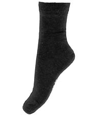 Chaussettes Fuzzies - Laine/Coton - Noir