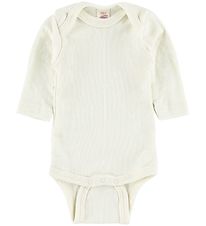 Engel Bodysuit - L/S - Wool/Silk - Ivory