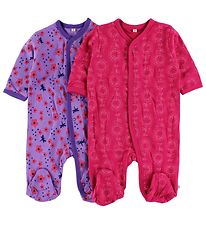 Pippi Nightsuits M/f - 2-Pack - Purple/Pink w. Print