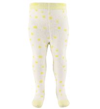 Melton Panty's - Wit/Geel m. Stippen