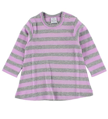 Smallstuff Jurk - Lavendel/Grijs Gestreept
