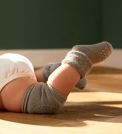 GoBabyGo Knee Pads - Non-Slip - Grey Melange