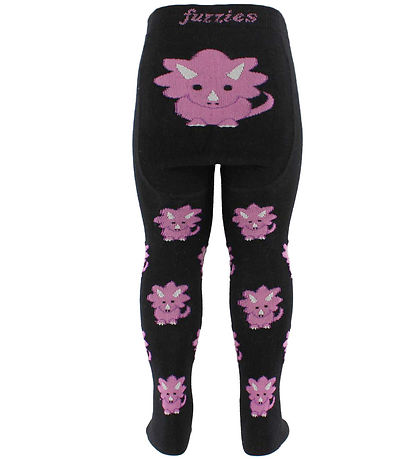 Fuzzies Sokkabuxur - Svart M. Dino