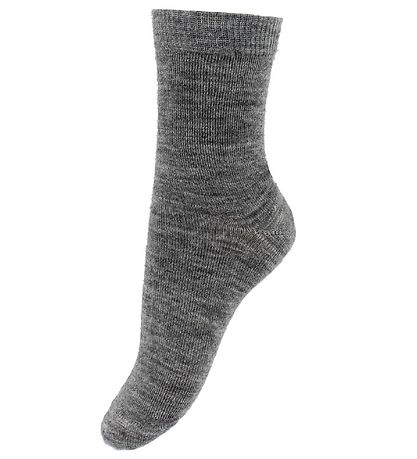 Fuzzies Socks - Wool - Grey Melange