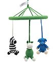 NatureZoo Baby-Mobile - Grün m. Esel/Elefant/Zebra