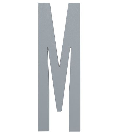 Lettres en bois Design Letters - M - Gris