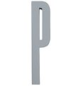 Lettres en bois Design Letters - P - Gris
