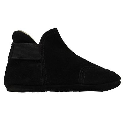 Chaussures en cuir à semelle souple Fuzzies - Lei - Daim Noir