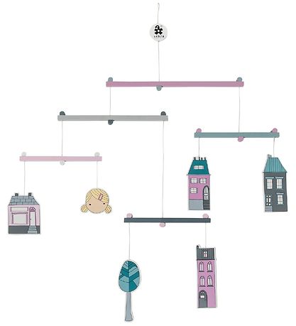 Sebra Baby-Mobiles - Holz - Village
