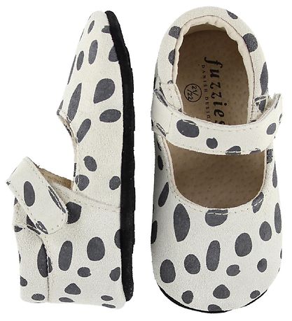 Fuzzies Ballerina Slippers - Snow - Snow Leopard