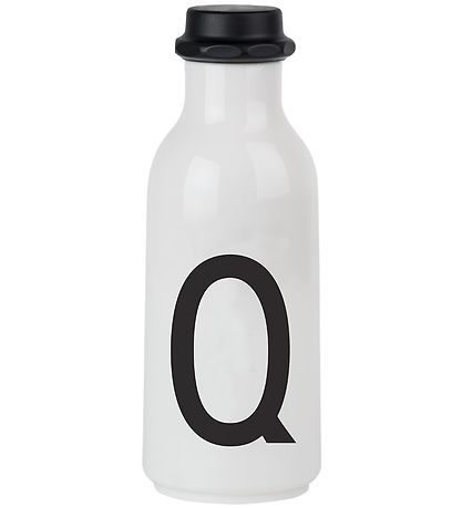 Design Letters Waterflessen - 500 ml - Wit m. Q