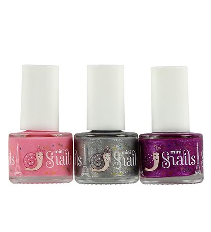 Snails Nail Polish - 3-Pack - Pinky Pink/Silvermist/Raspberry Pi