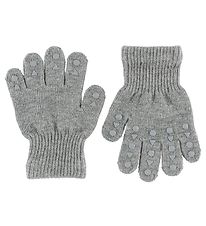 GoBabyGo Gloves - Grey Melange w. Dabs