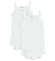 Petit Bateau Bodysuit - 2-Pack - Sleeveless - White