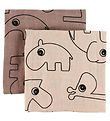 Done By Deer Muslin Cloth - 2-Pack - 70x70 - Powder w. Elphee