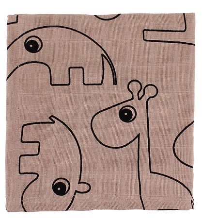 Done By Deer Muslin Cloth - 2-Pack - 70x70 - Powder w. Elphee