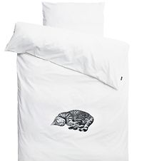 Snurk Duvet Cover - Adult - White w. Cat
