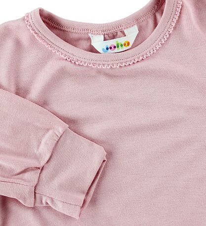 Joha Pyjama set - Bamboe - Roze m. Kant
