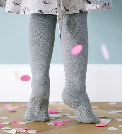 GoBabyGo Tights - Grey Melange