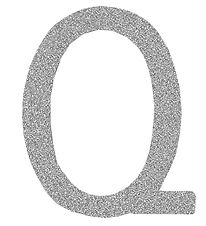 That's Mine Letter - Q - Zilver Glitter