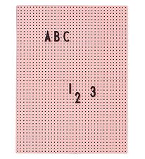 Design Letters Tavle - A4 - Pink