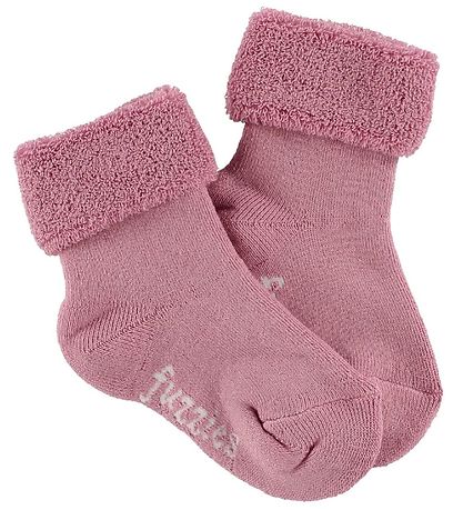 Fuzzies Terry Socks - Rose