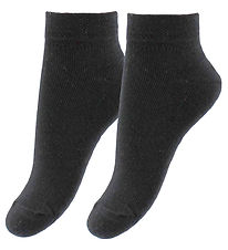 Fuzzies Enkelsokken - 2-pack - Zwart