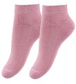 Fuzzies Ankle Socks - 2-Pack - Rose