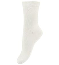 Fuzzies Socks w. Non-Slip - White