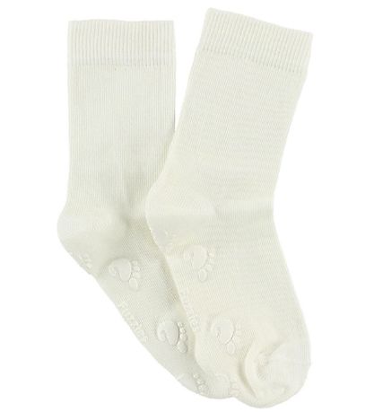 Fuzzies Socks w. Non-Slip - White