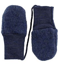 Engel Mittens - Wool - Blue Melange
