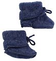 Engel Booties - Wool - Blue Melange