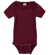 Engel Bodysuit s/s - Wool/Silk - Plum