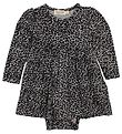 MarMar Bodysuit w. Skirt - Grey Leopard