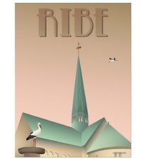 Vissevasse Poster - 30x40 - Ribe - Ooievaars