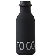 Design Letters Waterflessen - 500 ml - Zwart m. To Go