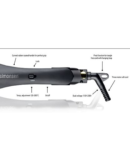 HH Simonsen Rod VS5 Deep Waver Curling Iron - Black