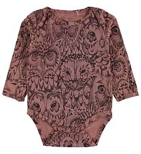 Soft Gallery Romper l/s - Bob - Burlwood m. Uilen