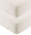 Cocoon Company Bed Sheet - 2-Pack - Pram - 37x96 - Ivory