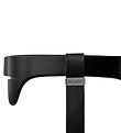 Leander Classic+ Highchair Safety Bar - Black w. Leather strap
