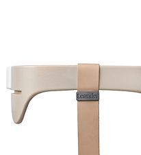 Leander Classic+ Highchair Safety Bar - Whitewash w. Leather str
