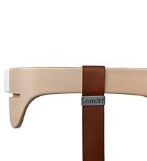 Leander Classic+ Highchair Safety Bar - Natural w. Leather strap