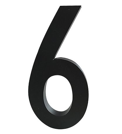 Nombre Majuscule Design Letters - 6 - Noir