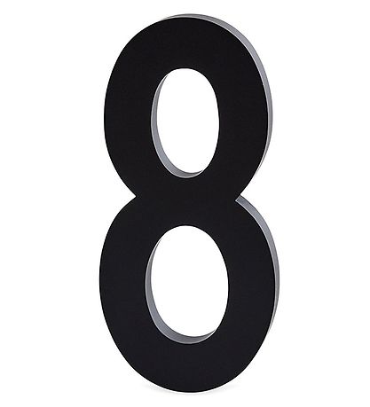 Design Letters AI Number - 8 - Black
